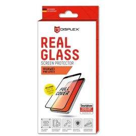 Displex Real Glass 10H Protector 3D Full Cover - калено стъклено защитно покритие за дисплея на Huawei P40 Lite E (черен-прозрачен)