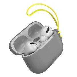 Baseus Lets Go Jelly Lanyard Case - силиконов калъф с връзка за Apple Airpods Pro (сив)