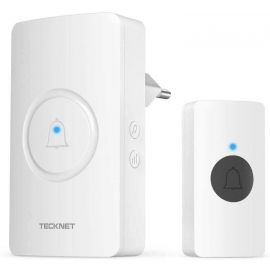 TeckNet HWD01880WU01 Plug-In Wireless DoorBell - безжичен стилен звънец за входна врата (бял)