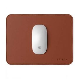 Satechi Eco-Leather Mouse Pad - дизайнерски кожен пад за мишка (тъмнокафяв)