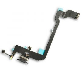 OEM iPhone XS System Connector and Flex Cable - лентов кабел с Lightning конектора и долните микрофони за iPhone XS (черен)