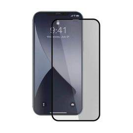 Baseus Full Screen Curved Tempered Glass (SGAPIPH54N-KA01) - стъклено защитно покритие за целия дисплей на iPhone 12 mini (прозрачен-черен) (2 броя)