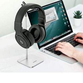 Ugreen Adjustable Headphone Stand Bracket - алуминиева поставка за слушалки (сребрист)