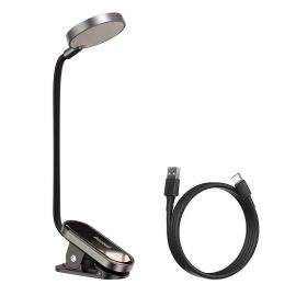 Baseus Comfort Reading Mini Clip LED Lamp - настолна LED лампа със щипка (бяла светлина)