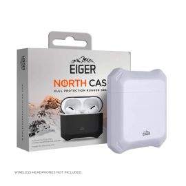 Eiger North AirPods Protective Case - удароустойчив силиконов калъф за Apple Airpods и Apple Airpods 2 (светлосин)