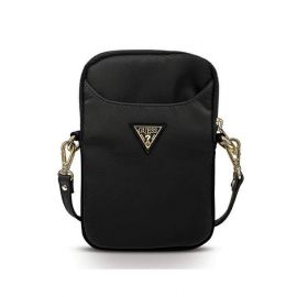 Guess Triangle Logo Tablet Bag 8 - дизайнерска чанта с презрамка за таблети до 8 инча (черен)