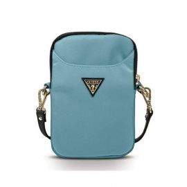Guess Triangle Logo Tablet Bag 8 - дизайнерска чанта с презрамка за таблети до 8 инча (син)