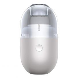 Baseus C2 Desktop Capsule Vacuum Cleaner - малка прахосмукачка с вградена презареждаема батерия (бял)
