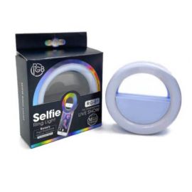 Selfie Ring Light RG-01 - LED селфи ринг за смартфони (син)