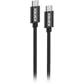 Kanex DuraBraid USB-C to USB-C Charging Cable - USB-C към USB-C кабел за устройства с USB-C порт (200 см) (черен)