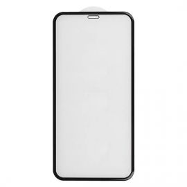 Premium Full Glue 5D Tempered Glass - обхващащо и ръбовете стъклено защитно покритие за дисплея на iPhone 12 Pro Max (черен)
