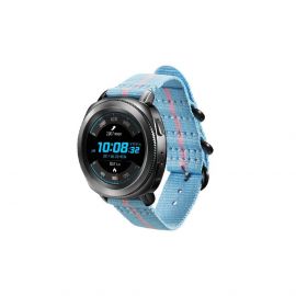 Samsung GP-R600BREECAF Premium Nato - оригинална каишка за Samsung Gear Sport и Watch Active (20мм) (син)
