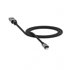 Mophie USB-C to Lightning Cable - сертифициран (MFI) USB-C към Lightning кабел за Apple устройства с Lightning порт (100 см) (черен)