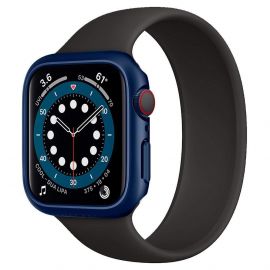 Spigen Thin Fit Case - качествен твърд кейс за Apple Watch 40 mm (син)