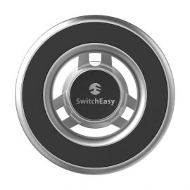 Switcheasy MagMount Car Mount - магнитна поставка за таблото на автомобил за iPhone 12 (сребрист)
