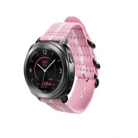 Samsung GP-R600BREECAE Premium Nato - оригинална каишка за Samsung Gear Sport и Watch Active (20мм) (розов)
