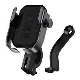 Baseus Armor Motorcycle Phone Holder - универсална поставка за колело и мотоциклет за мобилни телефони (черен)