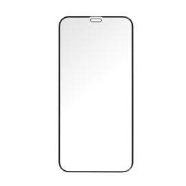 Prio 3D Glass Full Screen Curved Tempered Glass - калено стъклено защитно покритие за iPhone 12 Pro Max (черен-прозрачен) (bulk)