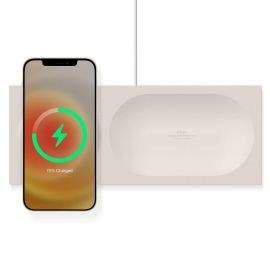 Elago Charging Tray for MagSafe - силиконова поставка за зареждане на iPhone чрез поставяне на Apple MagSafe Charger (бял)