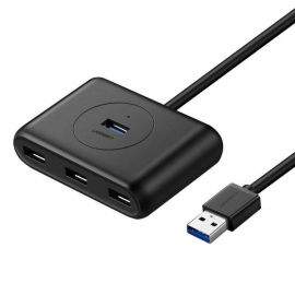 Ugreen USB-A 3.0 Hub 4-port - 4-портов USB 3.0 хъб за компютри и лаптопи с USB-A (100 см) (черен)