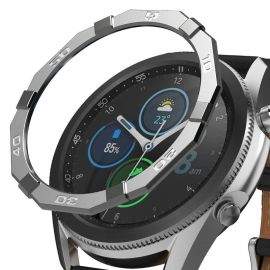 Ringke Bezel Styling Stainless Steel - рамка от неръждаема стомана с висока степен на защита за Samsung Galaxy Watch 3 45мм (сребрист)