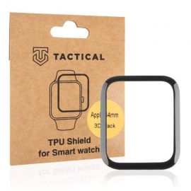 Tactical TPU Shield 3D Film 44mm - защитно покритие с извити ръбове за дисплея на Apple Watch Series 6/5/4/SE (44мм) (черен-прозрачен)