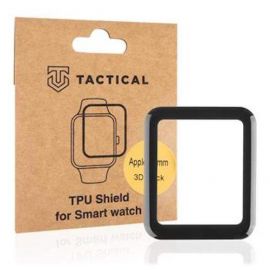 Tactical TPU Shield 3D Film 42mm - защитно покритие с извити ръбове за дисплея на Apple Watch Series 3/2/1 (42мм) (черен-прозрачен)