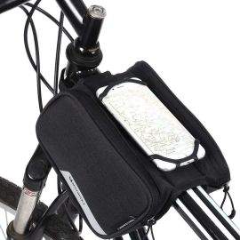 Wozinsky Bike Front Frame Storage Bag 1.5L - универсаленa чанта за рамката на колело (черен)