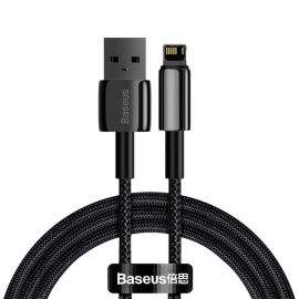 Baseus Tungsten Gold Lightning to USB Cable (CALWJ-A01) - USB към Lightning кабел за Apple устройства с Lightning порт (200 см) (черен)