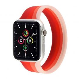 JC Design Silicone SoloLoop Band - силиконова каишка за Apple Watch 38мм, 40мм (червен)