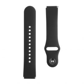 Tactical 804 Silicone Band 18mm - силиконова каишка за Galaxy Watch, Huawei Watch, Xiaomi, Garmin и други (18 мм) (черен)