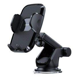 Joyroom Mechanical Car Phone Holder with Adjustable Arm - универсална разтягаща се поставка за кола за смартфони с ширина от 60 до 87 мм