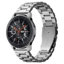 Spigen Modern Fit Band - стоманена каишка за Samsung Galaxy Watch 45mm, Galaxy Watch 46mm и други часовници (22мм) (сребрист)