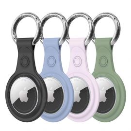 Dux Ducis Silicone Flexible Cover Keychain Loop 4-Pack - комплект от 4 броя силиконови ключодържатели за Apple AirTag (различни цветове)