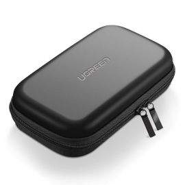 Ugreen HDD Case Box - органайзер за външен хард диск, кабели, слушалки и други аксесоари (черен)
