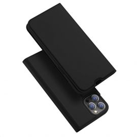 Dux Ducis Skin Pro Case - кожен калъф с поставка и отделение за кр. карти за iPhone 13 Pro (черен)