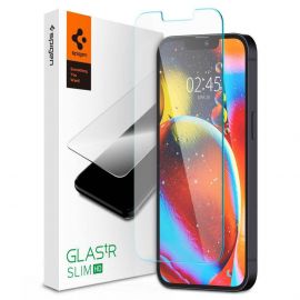 Spigen Glass.Tr Slim Tempered Glass - калено стъклено защитно покритие за дисплея на iPhone 13 Pro Max (прозрачен)