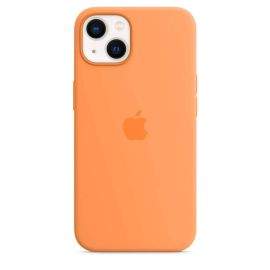 Apple iPhone Silicone Case with MagSafe - оригинален силиконов кейс за iPhone 13 с MagSafe (оранжев)