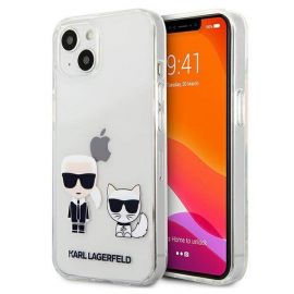 Karl Lagerfeld Karl & Choupette Case - дизайнерски кейс с висока защита за iPhone 13 (прозрачен)