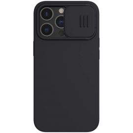 Nillkin CamShield Silky Case - силиконов (TPU) калъф за iPhone 13 Pro (черен)