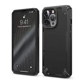Elago Armor Case - удароустойчив силиконов (TPU) калъф за iPhone 13 Pro (черен)