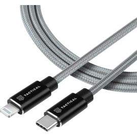 Tactical Fast Rope MFi Kevlar USB-C to Lightning Cable PD 20W -  сертифициран (MFi) USB-C към Lightning кабел за Apple устройства с Lightning порт (200 см) (сив)