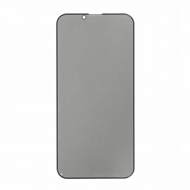 Prio 3D Anti-Spy Full Screen Curved Tempered Glass - калено стъклено защитно покритие с определен ъгъл на виждане за дисплея на iPhone 13, iPhone 13 Pro (черен-прозрачен)