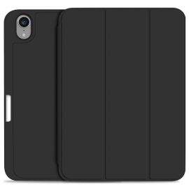 Tech-Protect Folio Case - полиуретанов калъф и поставка за iPad mini 6 (черен) (bulk)