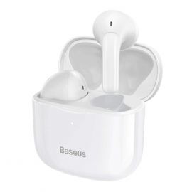 Baseus Bowie E3 TWS In-Ear Bluetooth Earphones - безжични блутут слушалки със зареждащ кейс (бял)