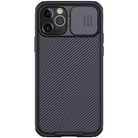 Nillkin CamShield Pro Case - хибриден удароустойчив кейс за iPhone 12, iPhone 12 Pro (черен)