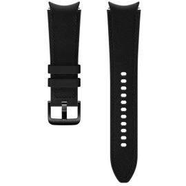 Samsung ET-SHR89LBE Classic Leather Strap M/L - оригинална кожена каишка за Samsung Galaxy Watch 4 и други (20мм) (черен)