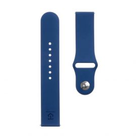 Tactical 614 Silicone Band 22mm - силиконова каишка за Galaxy Watch, Huawei Watch, Xiaomi, Garmin и други (22мм) (тъмносин)