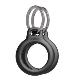 Belkin Secure Holder with Key Ring 2 Pack - комплект от 2 броя надеждни ключодържатели за Apple AirTag (черен)