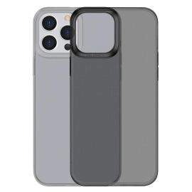 Baseus Simple Case - силиконов (TPU) калъф за iPhone 13 Pro (черен-прозрачен)